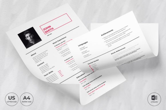 Art Director Resume Template CV: A Modern Design Foundation