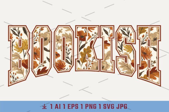 Boho Flower Book Floral Fall Bookish PNG