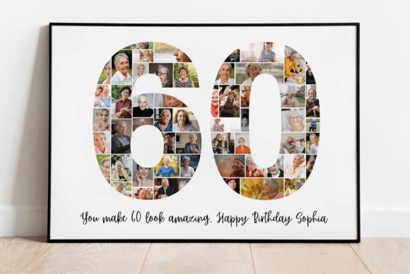 Celebrate Six Decades with a Custom Photo Collage