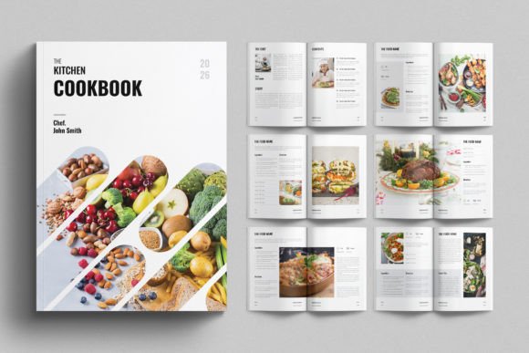 Cookbook Template Recipe Book Design: A Modern Editorial Solution