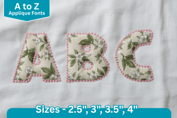 Dot Edge Applique Fonts: A Bold Design Asset