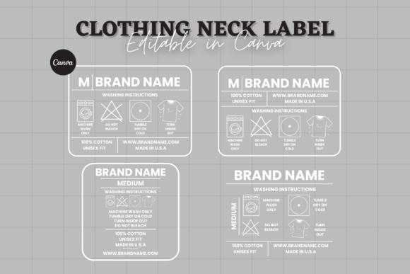 Editable Clothing Tag Bundle Canva: Elevate Your Brand