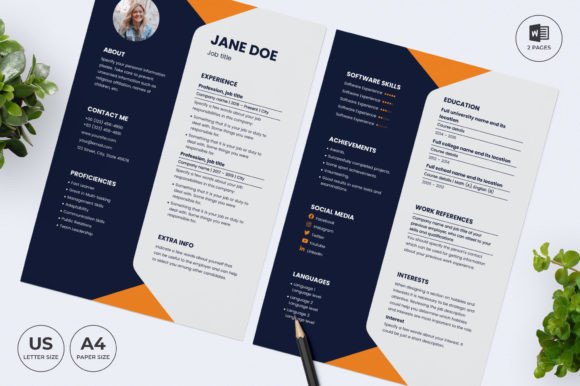 Finance Consultant Resume Template CV: Design for Impact