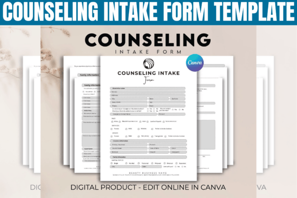 Professional Counseling Intake Form Template for a Polished Practice