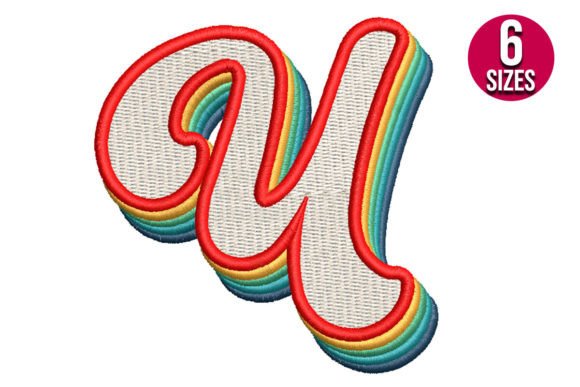 Retro Alphabet Letter U: Vintage Charm in Modern Design