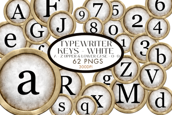 White Typewriter Keys Vintage: A Designer's Guide
